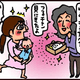 【子育て絵日記4コママンガ】つるちゃんの里帰り｜（52）ご近所のおばちゃん（0歳0ヶ月頃）
