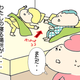 【コメタパン育児絵日記（70）】奪われた！わたしの寝る場所が