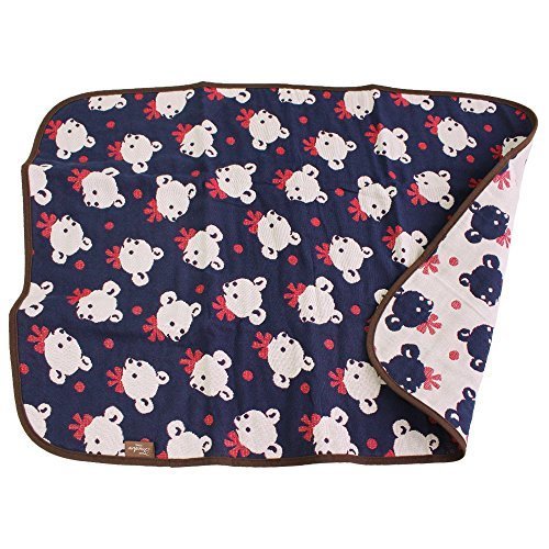 hiorie(ヒオリエ) ガーゼケット 5重ガーゼ ベビーケット ミニケットサイズ 日本製 ケット 白熊,出産祝い,タオルケット,