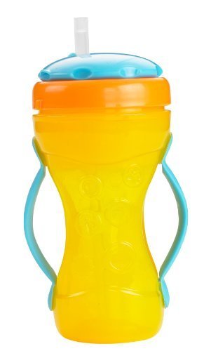 フィッシャープライス 【日本正規品】 取っ手がたためるストローマグ (イエロー)(Y3542),おでかけ,こぼれない,ベビーマグ