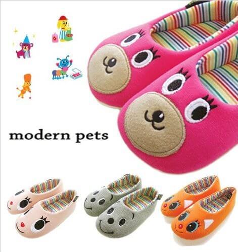 モダンペットスピーチルームシューズ。選べるサイズとカラー。親子ペアおそろいで。お家で洗える滑りにくいスリッパ。 (キッズ, グレー),キッズ,ルームシューズ,