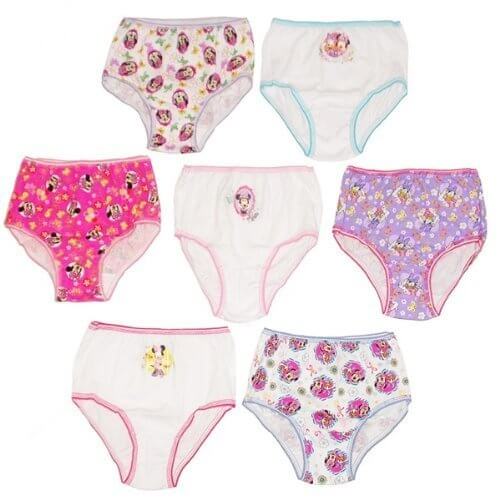 ディズニー（Disney） ミニーマウス 女の子用 パンツ 7枚セット,キッズ,ショーツ,