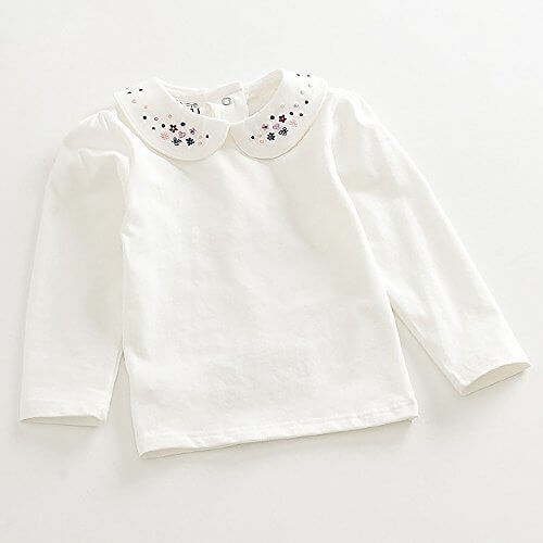 丸襟刺繍ブラウス｜ウイカプア,キッズ,ブラウス,