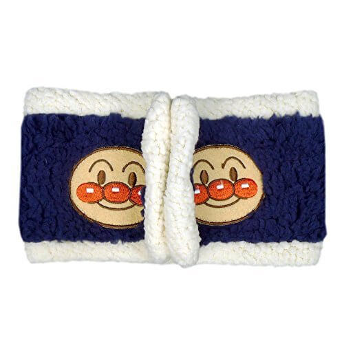 アスナロ（スキー小物） ネックウォーマー ベビー アンパンマン ボア あったか スナップ付1-5才 ネイビー,キッズ,ネックウォーマー,