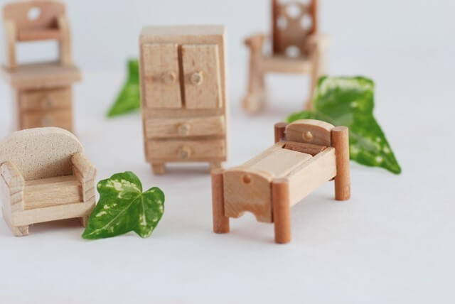 家具のミニチュア,ニトリ,子ども部屋,