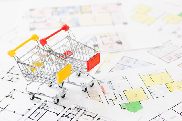 買い物カートと間取り,ニトリ,子ども部屋,