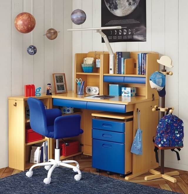 男の子の学習机,ニトリ,子ども部屋,