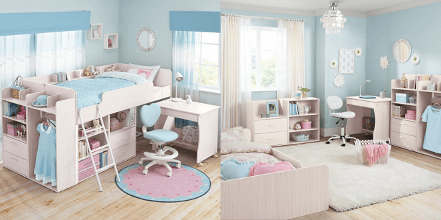 カラフルな女の子の子供部屋,ニトリ,子ども部屋,