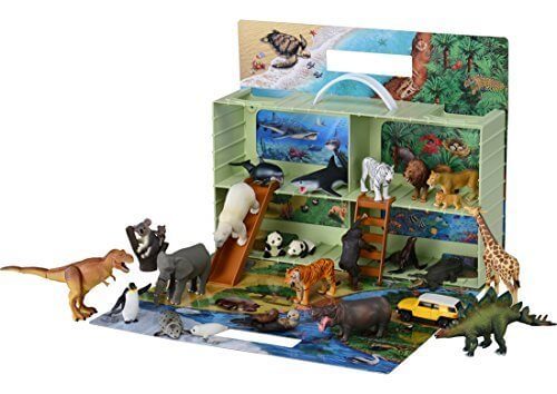 アニア あそべる!おかたづけバッグ(ホワイトタイガー付き),アニア,動物,