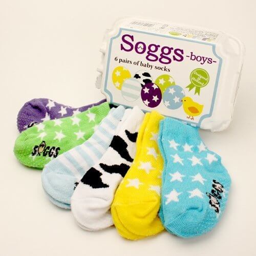 ベビーソックス 0歳児～ Soggs boys ソッグス 男の子用,出産祝い,靴下,