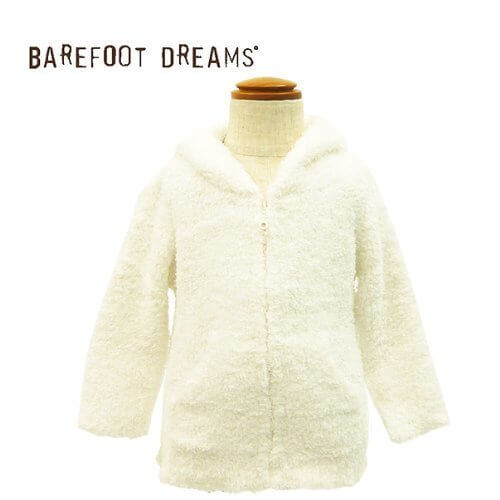 BAREFOOT DREAMS【ベアフットドリームス】 ベビーパーカー infant hooded jacket (並行輸入品) (White),ベビー,アウター,