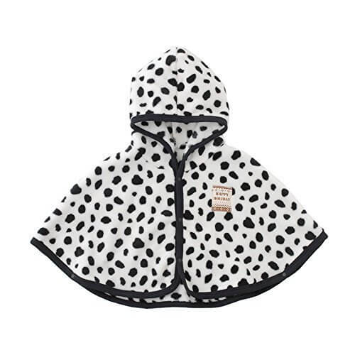 (チャックル) chuckle アニマル柄ソフトボアフード付マント ブラック 60-90cm P5409-00-01,ベビー,アウター,