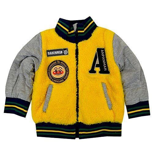 アンパンマン ベビー ボアフリース スタジアムジャンパー 男の子 ブルゾン（イエロー90cm）,ベビー,アウター,