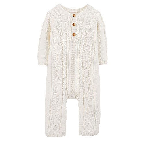 Carter's カーターズ ケーブルニット　カバーオール　ロンパース　ボディスーツ (9M),子供,ニット,帽