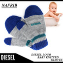 ディーゼル ベビー キッズ 手袋 DIESEL 　KNKIADS ミトン　ニット グレー 海外ブランド インポート【RCP】 【05P11Mar16】,キッズ,手袋,