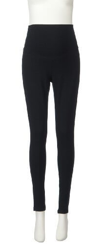 Fairy フェアリー らくちんパンツ10分丈 L ブラック ベア天竺 224-8301,マタニティレギンス,