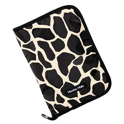 ハンナフラ(Hanna Hula) 母子手帳ケース(マルチケース) Lサイズ ジラフブラック,母子手帳,ケース,ブランド