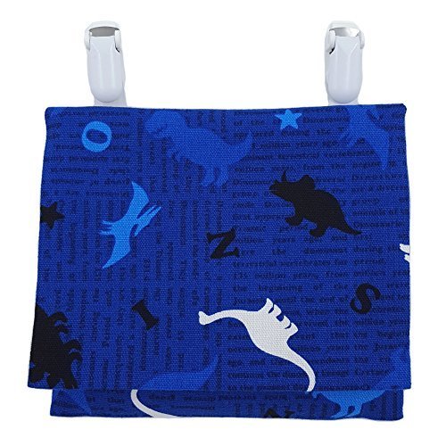 移動ポケット 男の子 手作り　どこでもポケット　濃青×恐竜柄　取付ポケット　外付ポケット　ポケットティッシュ付　キッズ　子供　通園・通学に！,移動,ポケット,