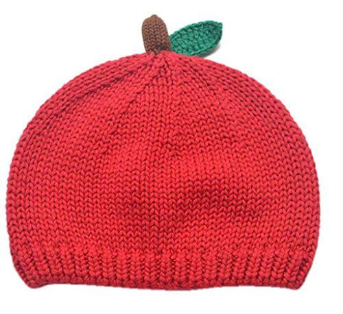 (ラボーグ) La Vogue ニット帽 ニットキャップ ワッチ帽子 子ども キッズ ベビー赤ちゃん ニット帽子 春秋冬 男女兼用 フルーツ イベントコスプレに レッド S 0-6カ月,ベビー,ニット帽,
