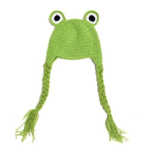(ビグッド)Bigood ベビーニット帽 ニットキャップ きぐるみ ベビー キッズ 耳あて 帽子 ベビー用品 暖かい帽子 出産祝い秋冬 カエル,ベビー,ニット帽,