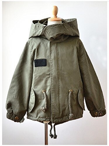 [アンドイット] and it_ (andit_Kids)変形BIGフードモッズコート56.カーキ100cm,キッズ,モッズコート,