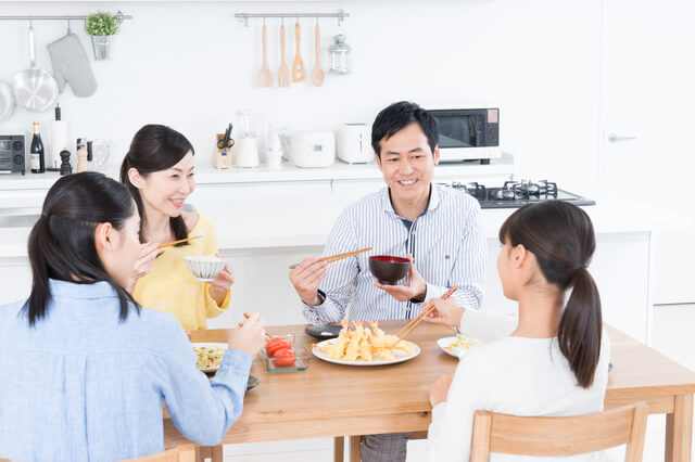 家族で食事,食事マナー,