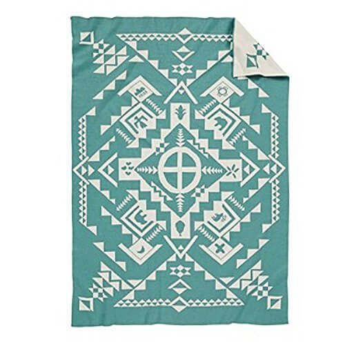 ペンドルトン(PENDLETON)SHARED SPIRIT JACQUARD KNIT BABY BLANKET XD601 ベビー ブランケット キャンプ ひざ掛け アウトドア 誕生日 ギフト お祝い プレゼント ホームシリーズ (51128(AQUA)) [並行輸入品],出産祝い,ブランケット,
