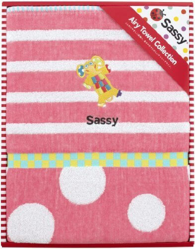 Sassy コットンブランケット　ピンク　【新柄】 (名入れ刺繍あり),出産祝い,ブランケット,