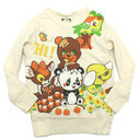 セール 【40%OFF】 【グラグラ/子供服/GRAND GROUND/子ども服】 レトロフレンズ　トレーナー キナリ,子供服,サーカス,