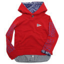 【エフオーキッズ】【子供服】【F.O.KIDS】【子ども服】 スケーターレイヤードパーカー レッド（RR）,子供服,サーカス,