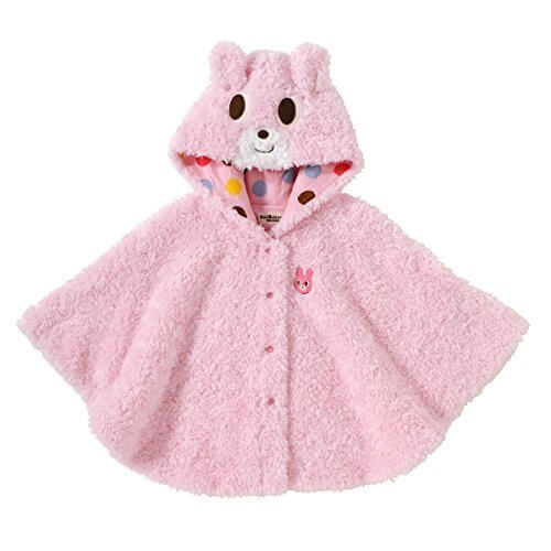 ミキハウス ホットビスケッツ(MIKIHOUSE HOT BISCUITS) ふわふわ☆ボアフリースマント 73-3801-671 フリー 70-90cm フリーピンク,ベビー,ポンチョ,