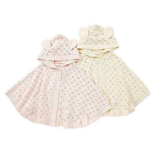 coeur a coeur (クーラクール) うさみみケープ (70～80cm) キムラタンの子供服 ピンク 70～80 (44061-161a),ベビー,ポンチョ,