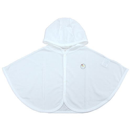 メッシュ素材のＵＶカットベビーケープ　日本製 (ホワイト) 60-80cm,ベビー,ポンチョ,