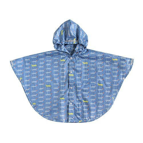 ホッペッタ Hoppetta Hop!(オップ!) ポケッタブルレインポンチョ ブルー 5411,ベビー,ポンチョ,