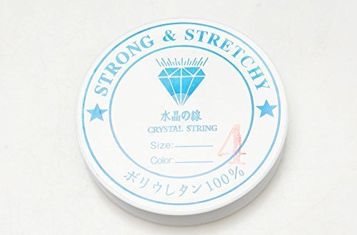 シリコンゴム ブレスレット用 ゴム紐 0.4mm/0.6mm/0.8mm/1mmサイズ 通しワイヤー & 解説書付き♪ (0.4mm),手作り,ブレスレット,