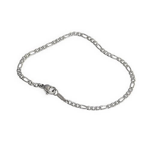 Amortis サージカルステンレス フィガロチェーン・ブレスレット（2.8mm/19cm） stcbfg28-19,手作り,ブレスレット,