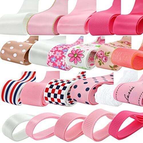 【ノーブランド品】工芸品 DIY 22pcs マルチカラー グログラン リボン DIY用リボン 手芸 雑貨 種類豊富 工芸品 飾り,手作り,ブレスレット,