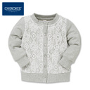 [CHチェロキー]ミニ裏毛レースカーディガン　女の子【80cm・90cm・95cm】【春もの】,西松屋,オンライン,