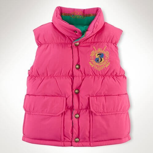 ポロラルフローレンキッズ POLO RALPH LAUREN CHILDREN 正規品 子供服 ガールズ リバーシブルダウンベスト #22470006 L 並行輸入,ダウンべスト,キッズ,