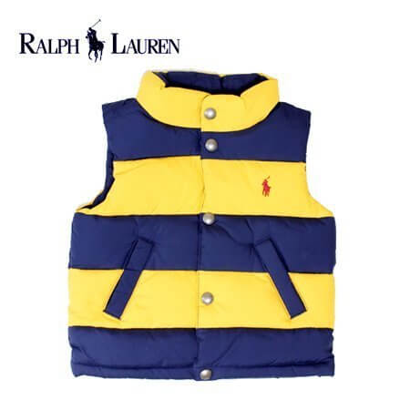 (ラルフローレン)VarsityStripedDownVest ボーダーダウンベスト [並行輸入品],ダウンべスト,キッズ,