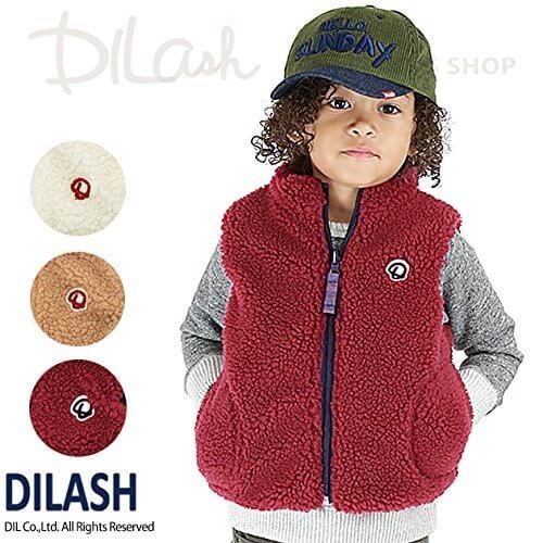 (ディラッシュ) DILASH裏ボア付きリバーシブルベスト/秋 ベビー キッズ 男の子 110 レンガ,ベビー,ベスト,