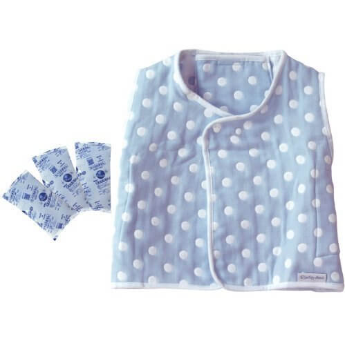 ランデブー 6重ガーゼベスト スリーパー 411216 【温冷両用ジェル付】 夏はひんやり 熱さまし 冬はあたたか 年中使える 寝返りしやすい 丈の短な スリーパー,ベビー,ベスト,