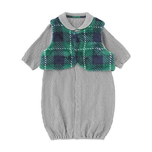 ニシキ P5319 Bon chou chou ボンシュシュ リバーシブルベスト付きドレスカバー 50-60 GY・グレー,ベビー,ベスト,