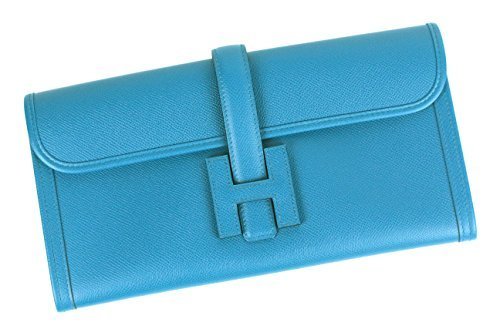 (エルメス)HERMES ジジェ エラン29（クラッチバッグ） エプソン ブルーイズミール X刻印（2016年製） [中古],エルメス,ジジェ,手作り