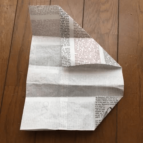 作り方(三角形の折り方) オリジナル,兜,作り方,新聞紙