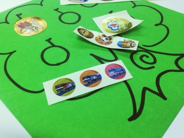 がんばったねシール,トイレ,トレーニング,男の子