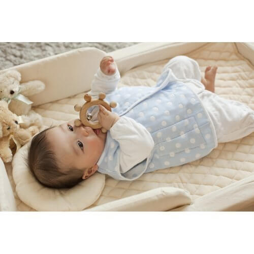 ランデブー 【ジェルは温冷両用】 夏はひんやり 熱さまし 冬はあったかホカホカ 6重ガーゼベスト スリーパー 411216,ベスト,新生児,選び方