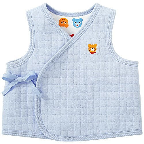 ミキハウス ホットビスケッツ(MIKIHOUSE HOT BISCUITS) リバーシブル胴着 50-70cm ブルー,ベスト,新生児,選び方