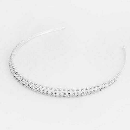 29-135 シルバーカチューシャ アクセサリー 子供用 結婚式 パーティ フォーマル 髪飾り 髪留め ラインストーン (リトルプリンセス) Little Princess,キッズ,ヘアアクセサリー,