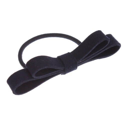 [ヴァンテーヌ] VINGTAINE スエード風 細リボン ヘアゴム ヘアアクセサリー H-351-NY ネイビー,キッズ,ヘアアクセサリー,